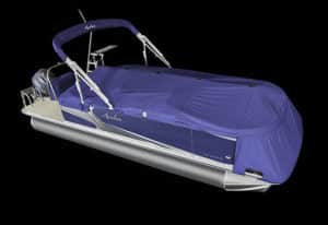 Pontoon boat mooring cover