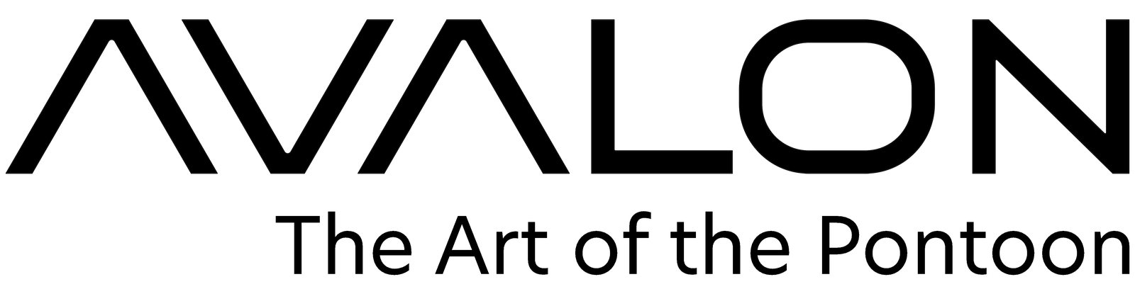 The image displays the word "AVALON" in large, bold, black uppercase letters on a transparent background.